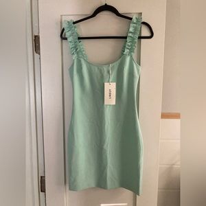 Likely Turquoise Ruffed Dress